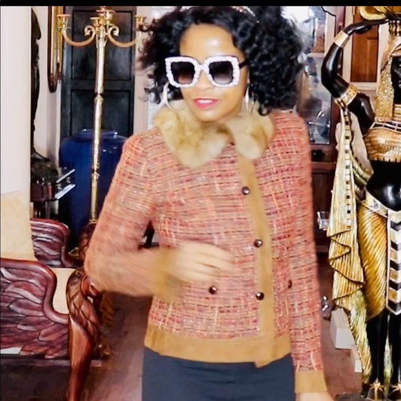 Dolce&Gabbana sable fur suede trim Jacket coat 2 - Picture 10 of 16